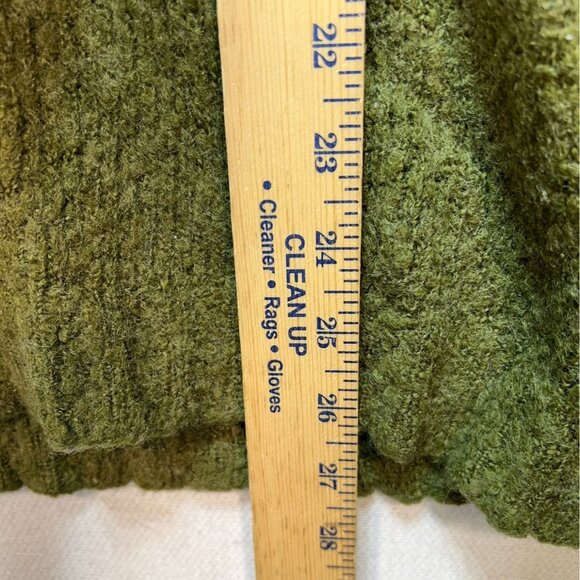 Cabelas Mens Pullover Sweater Size XL Green Knit Shawl Collar Wool Blend - Picture 8 of 13